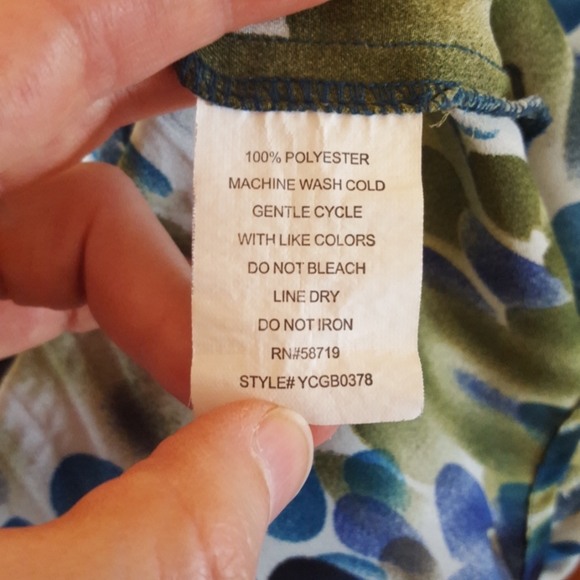 Blouse with Tie at Neck - Picture 7 of 7